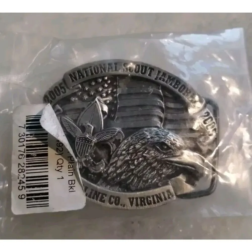 Boy Scouts NEW 2005 National Jamboree Pewter BSA Belt Buckle Caroline Virginia